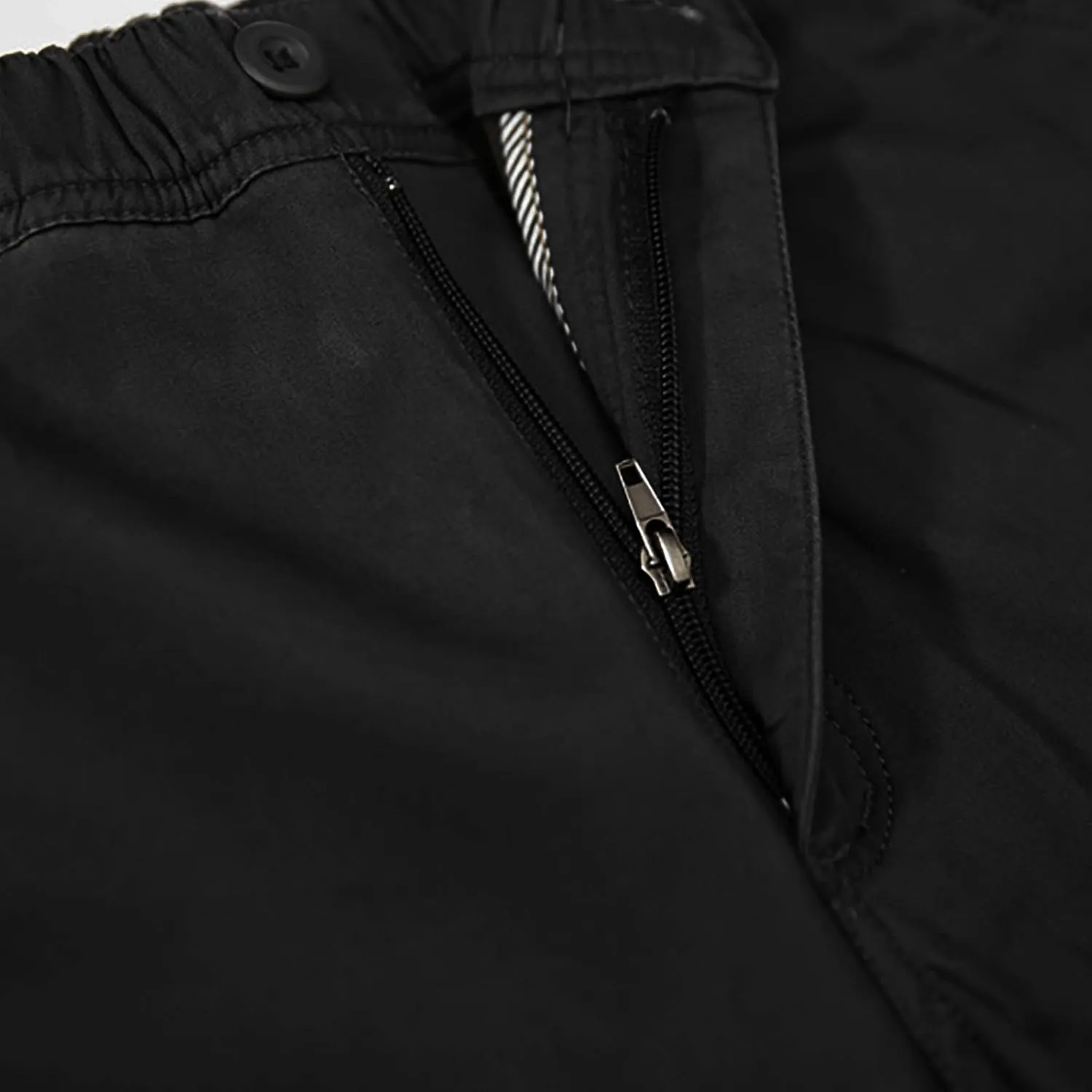Mens Outdoor Hiking Cargo Pants Cotton Simple Solid Color Leisure High Street Elastic Men Athletic Joggers