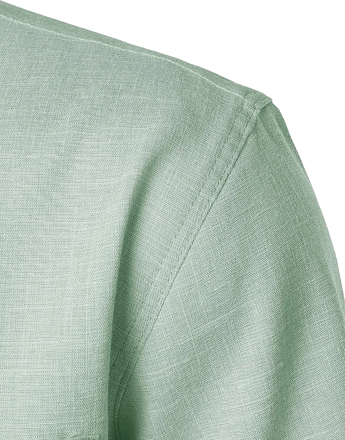 Mens Wrinkle Free Short Sleeve Button Down Shirt Linen-Like Texture Shirts Casual Vacation Beach Summer Top