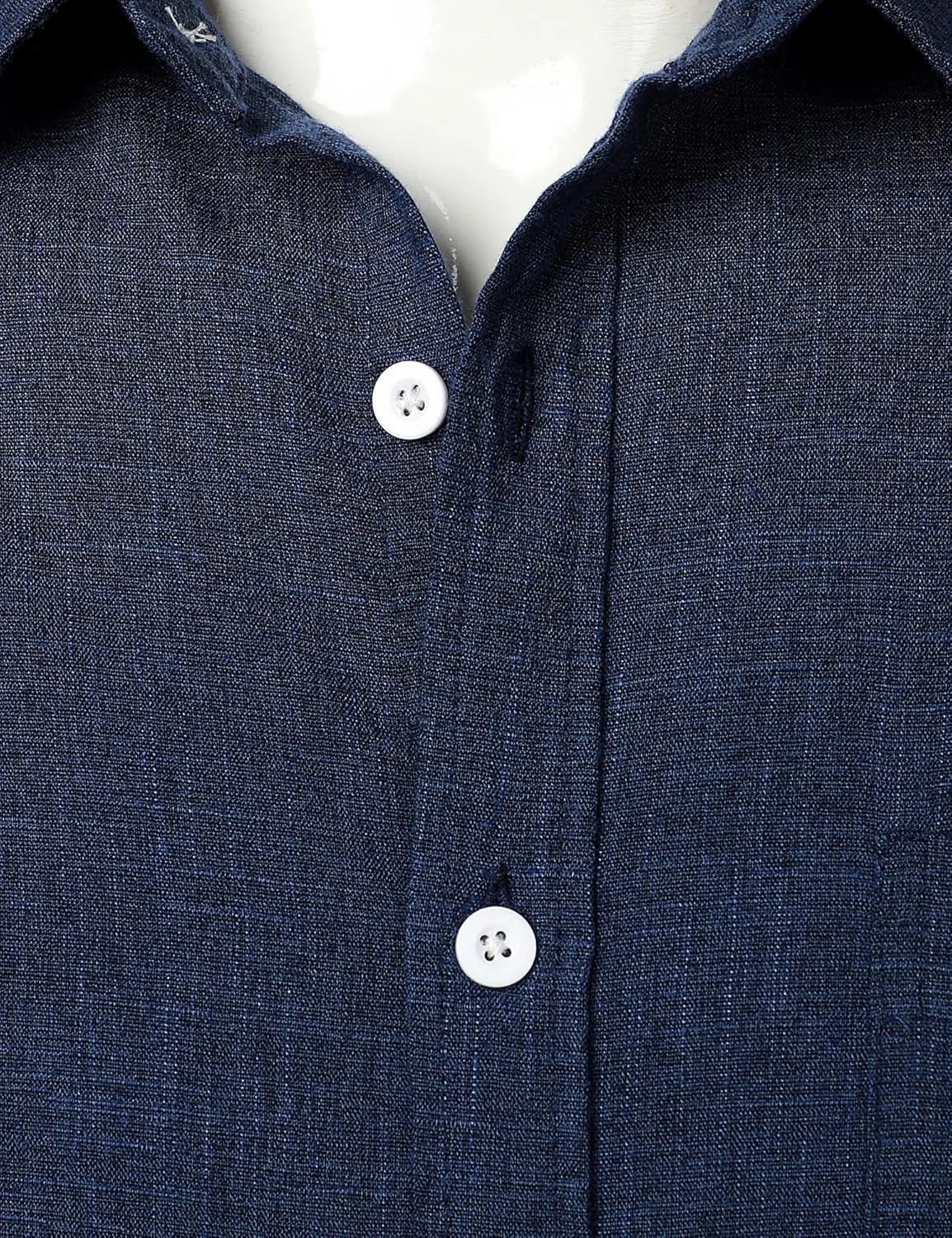 Mens Wrinkle Free Short Sleeve Button Down Shirt Linen-Like Texture Shirts Casual Vacation Beach Summer Top