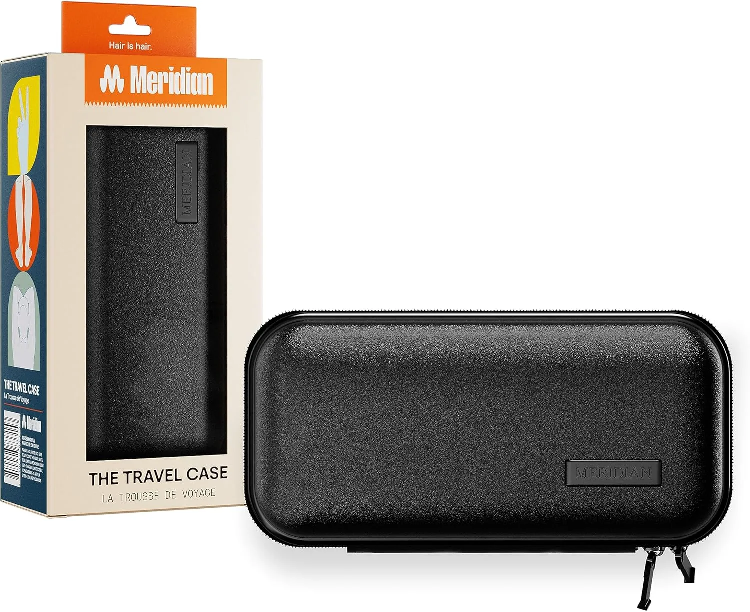 Meridian Hard Groin Trimmer for Men and Women - Onyx Black Travel Storage Case for Trimmers and Accessories (Case Only)