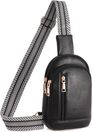 MHCNLL Small Sling Bag RFID Crossbody Purse for Women - Anti Theft Fanny Pack Chest Bag for Travel