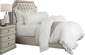 Michael Amini Cherry Hill 6-Piece Queen Duvet Set - White
