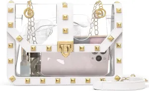 Missnine Clear Bag for Stadium Events Clear Crossbody Purse Stadium Approved Women Transparent Shoulder Bag for Concerts