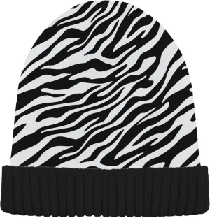 MNSRUU Black Beanie Hat Purple Leopard Skin Beanie Hat for Men Women Beanie Cap Roll-up Edge Skullcap