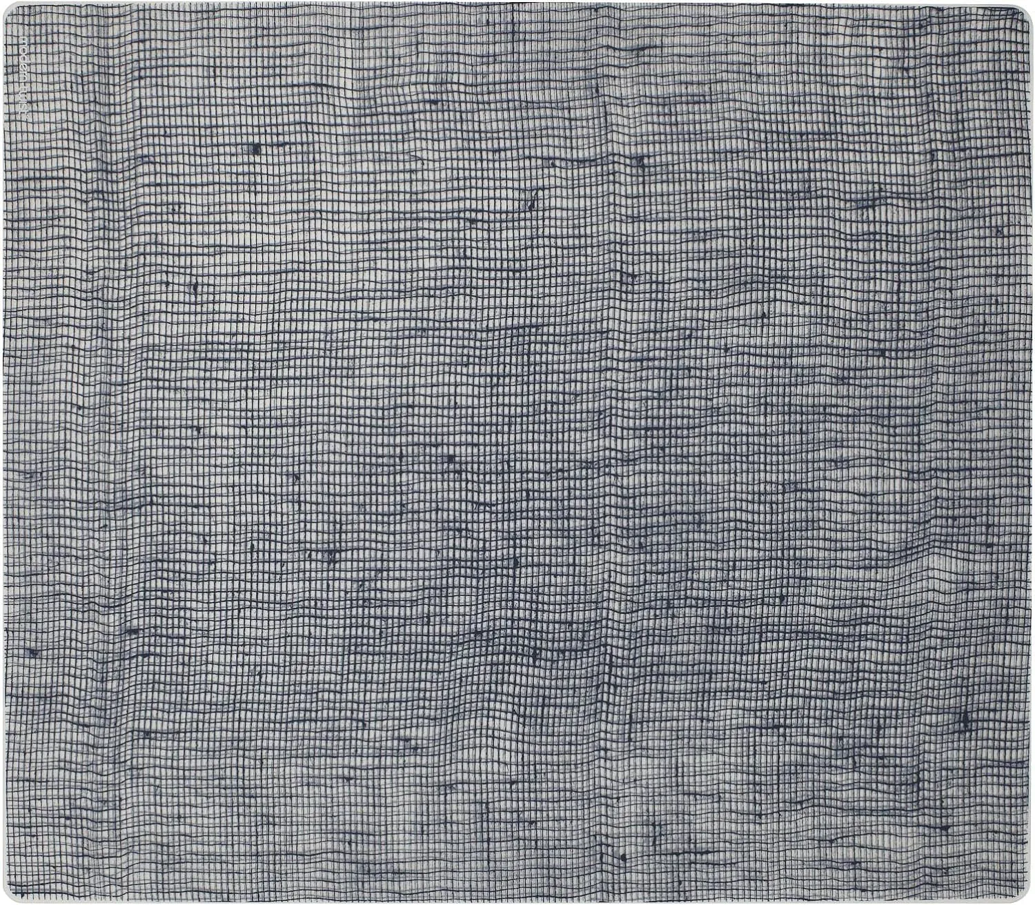 Modern Twist Placemat 100% Food-Grade Silicone, Waterproof and Reusable, Linen - Denim
