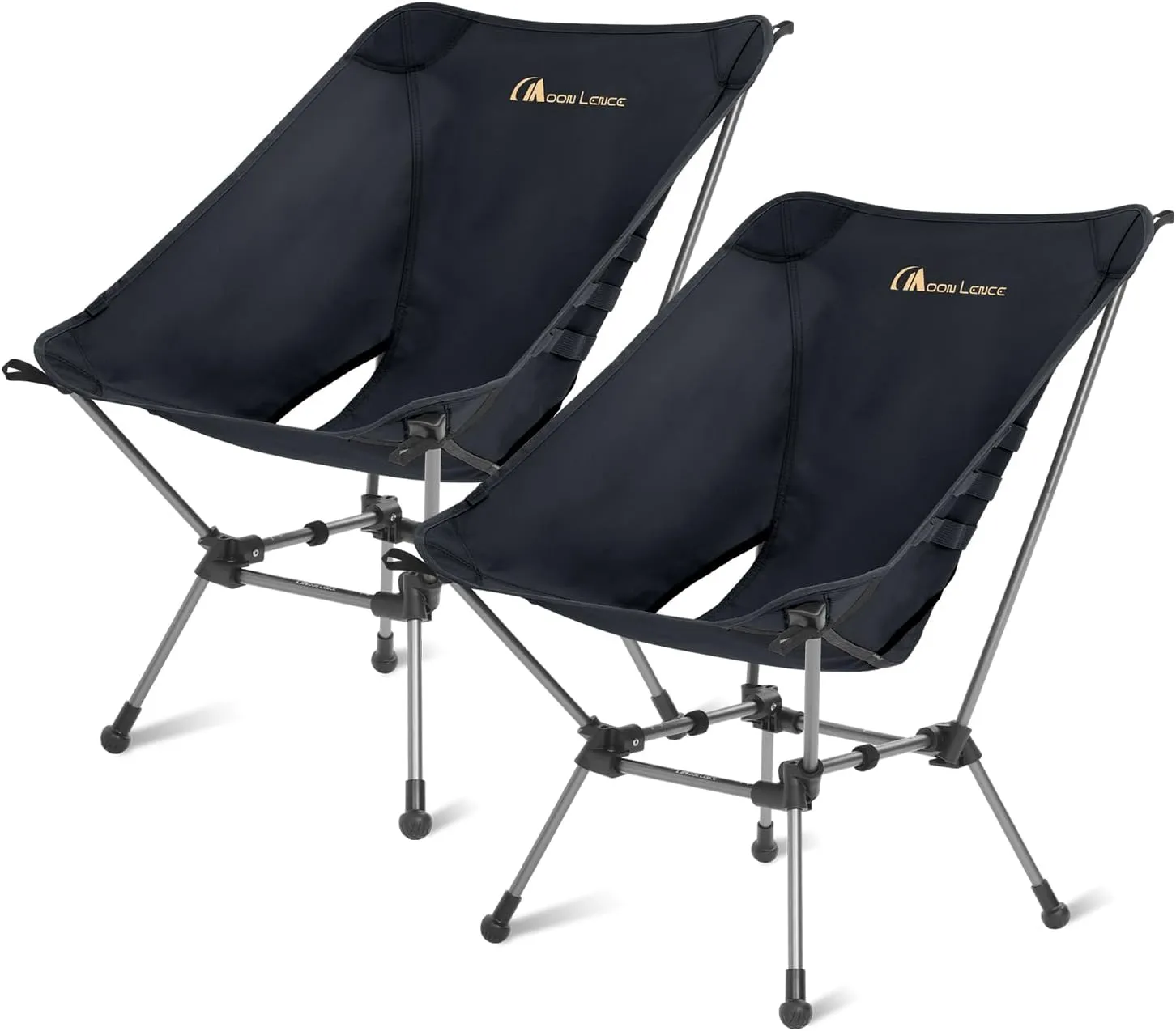 MOON LENCE Camping Chair Plus, Upgraded Comfort & Size, Still Compact and Lightweight, Folding Portable Chair for Backpacking & Hiking, 400Lbs Capacity, Gen 3 Plus