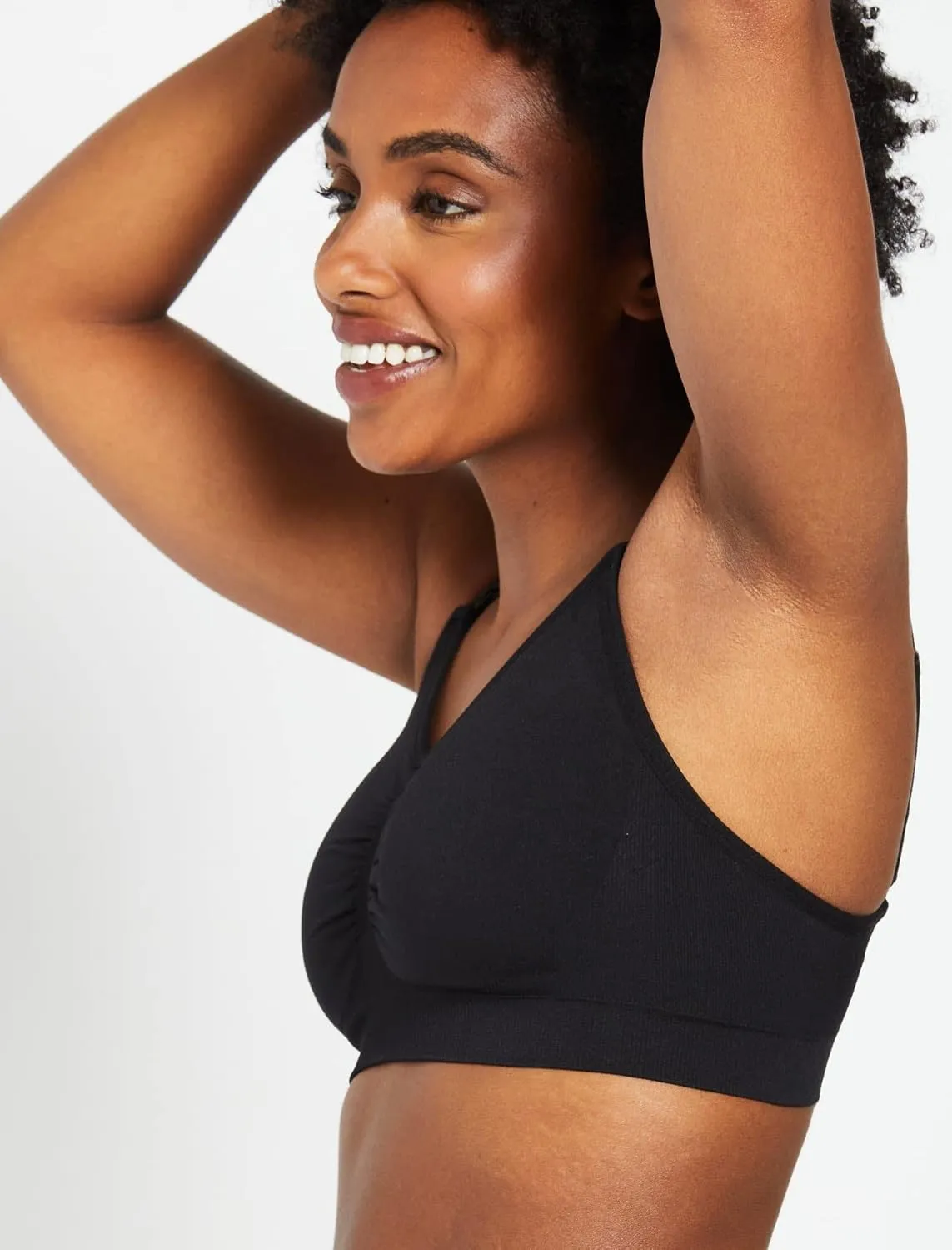 Motherhood Maternity Women’s Seamless Clip Down Nursing Bra Machine Washable Sizes S–3X Available in 1 & 2 Packs