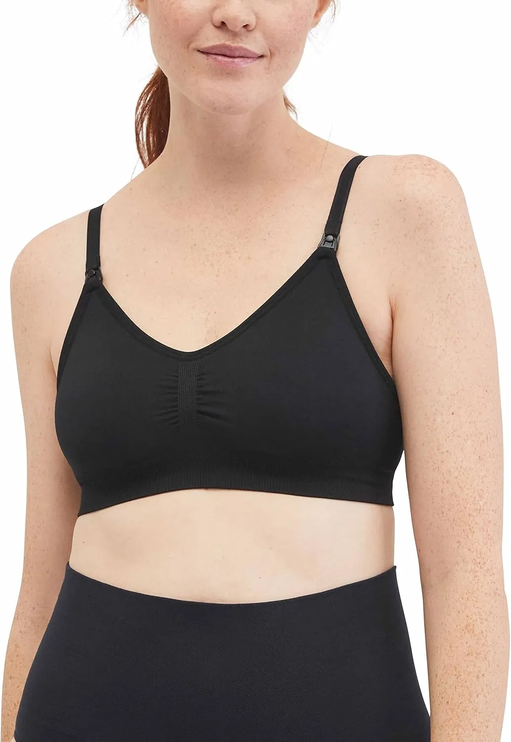 Motherhood Maternity Women’s Seamless Clip Down Nursing Bra Machine Washable Sizes S–3X Available in 1 & 2 Packs