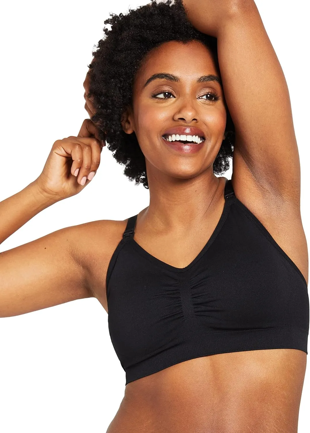Motherhood Maternity Women’s Seamless Clip Down Nursing Bra Machine Washable Sizes S–3X Available in 1 & 2 Packs