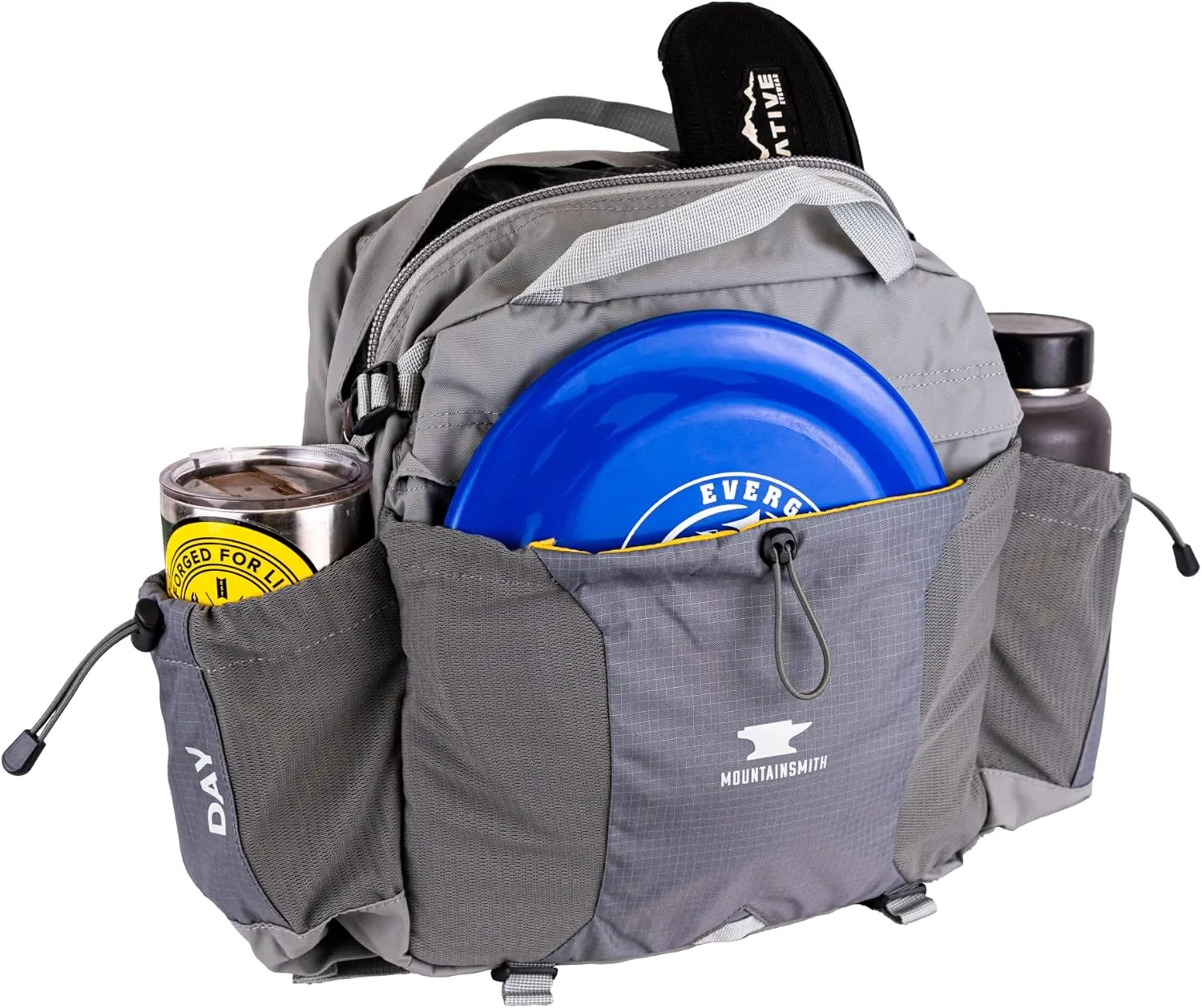 Mountainsmith Day Lumbar Waist pack, Running, Hiking, Cycling, Travel, and Outdoor Sport Activities with Dual Water Bottle Holders, Moon Mist Grey