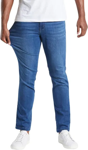 Mugsy Mens Jeans, Classic Fit, Stretch Denim Jeans for Men, Comfortable, 4-Way Stretch, Flexible Pants, Size Up If Needed