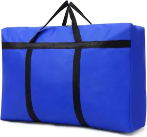Multipurpose Extra Large Heavy Duty Storage Bags Duffle Bags for Space Saving Moving Storage (120L, Blue)