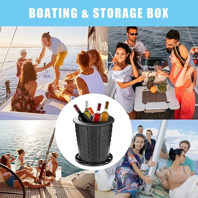 mupera Portable Toilet - Upgrade Foldable Toilet with Waste Bags and Toilet Storage Bag, Multifunctional 8 Gallon Travel Retractable Potty with Lid, for Car RV Boating