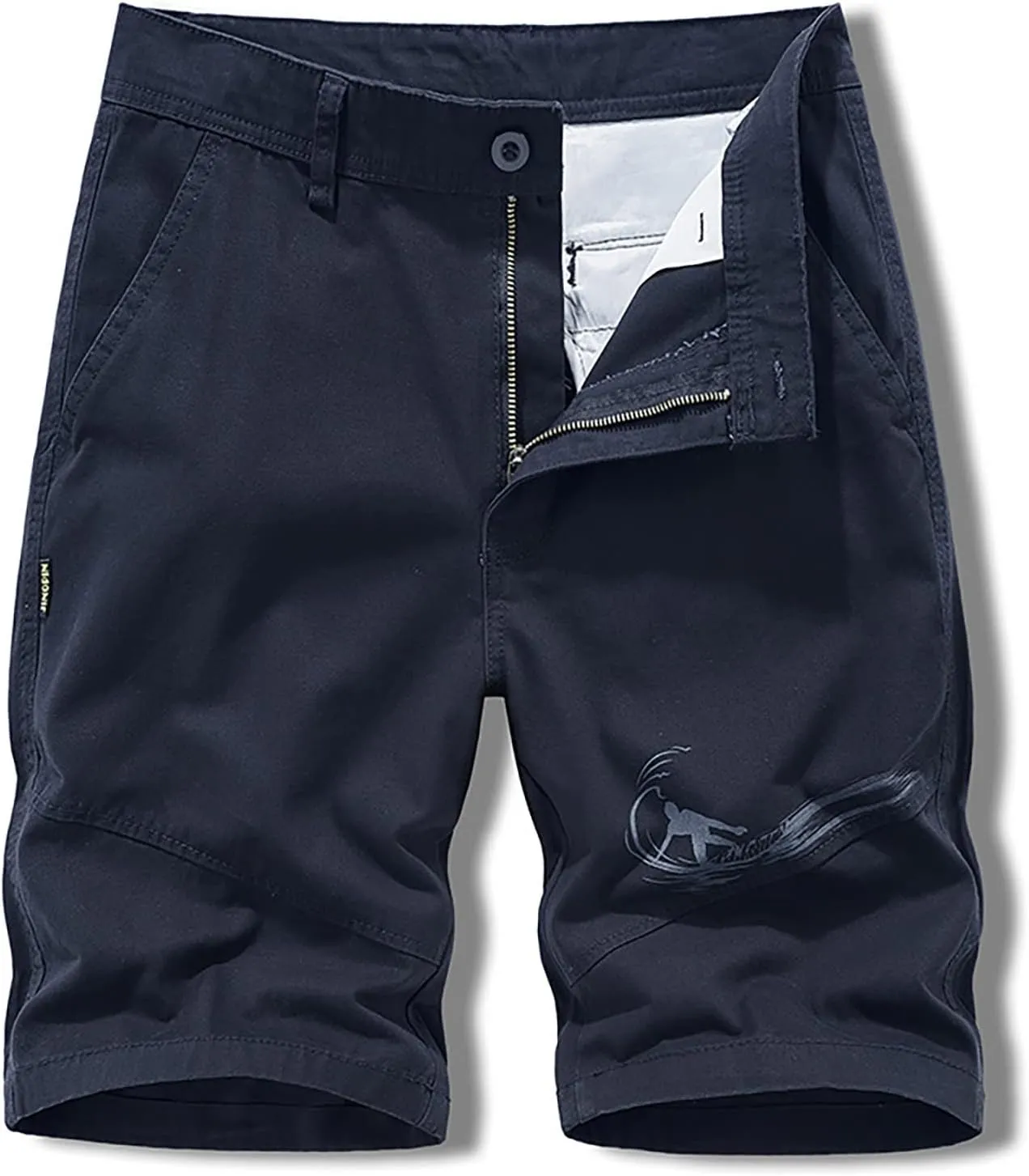 Muscularfit Men Workout Shorts Regular and Big & Tall Cotton Solid Cargo Shorts Outdoor Fashion Sport Work Utility Shorts