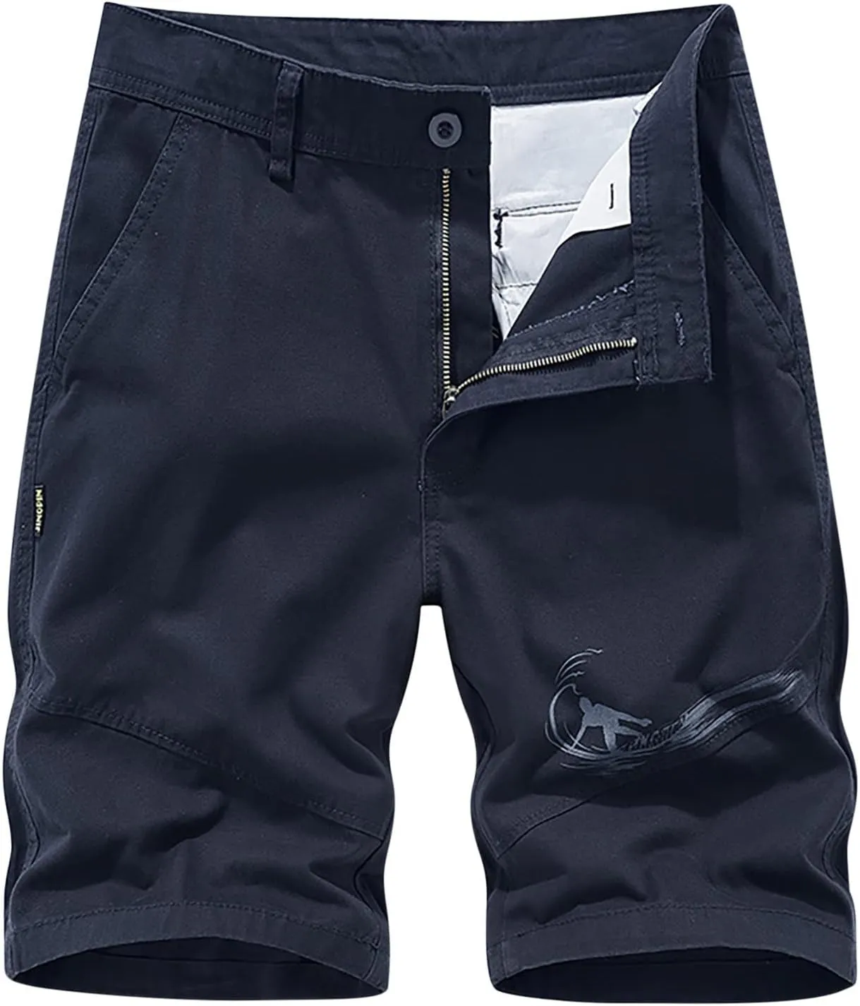 Muscularfit Men Workout Shorts Regular and Big & Tall Cotton Solid Cargo Shorts Outdoor Fashion Sport Work Utility Shorts