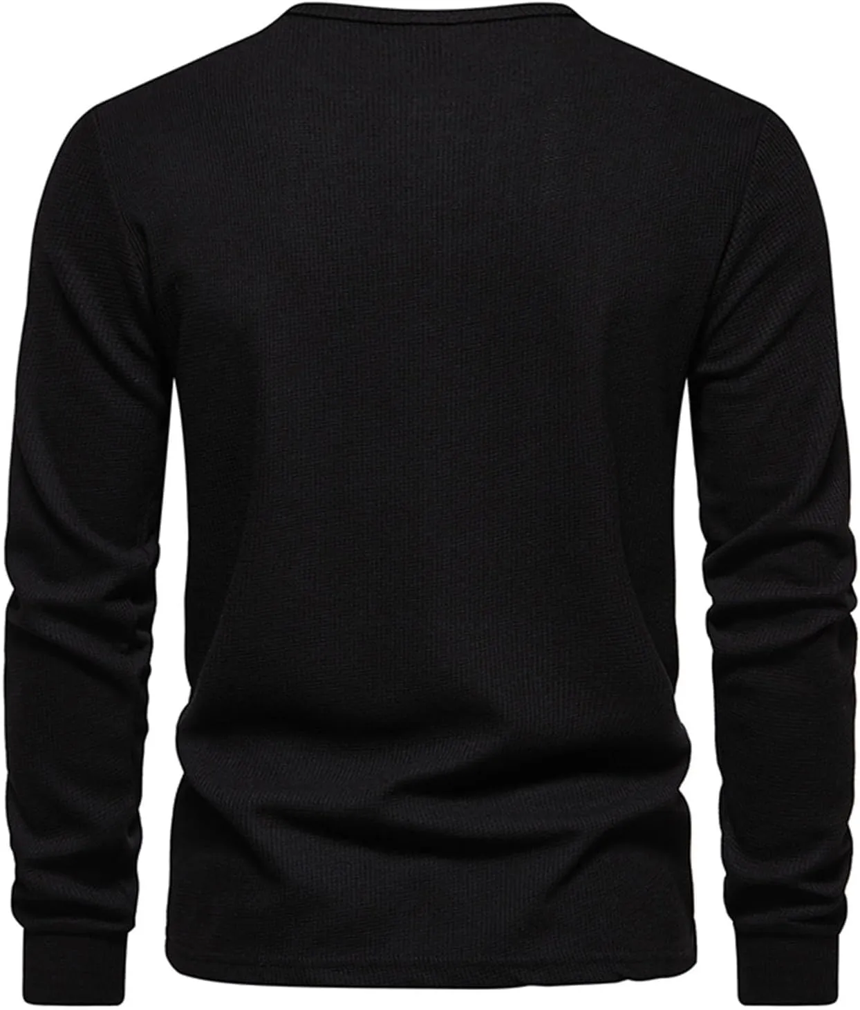 Muscularfit Mens Shirts Long Sleeve Button Down Solid Polo Shirt Casual Solid Henley T-Shirts Slim Fit Gym Workout Tee Tops
