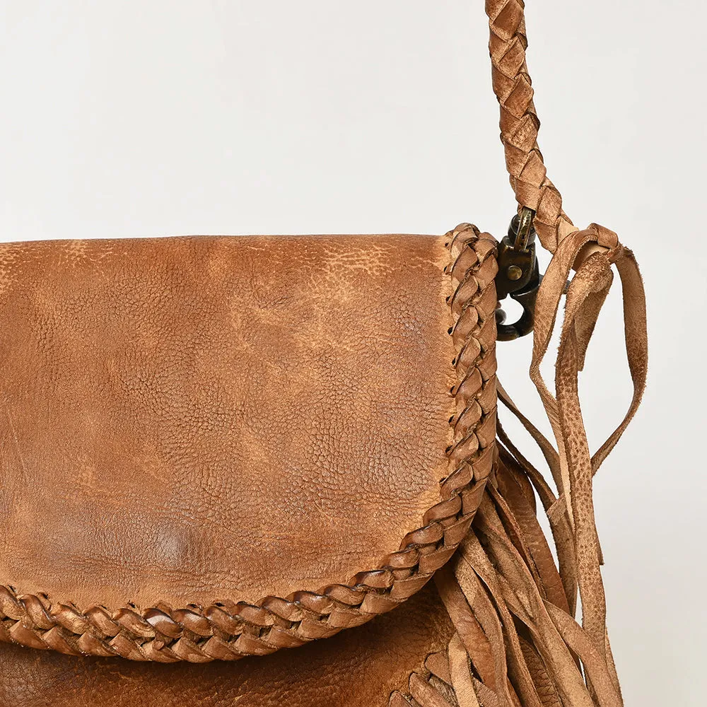 Never Mind Nmbgm168 Small Crossbody Vintage Handmade Genuine Cowhide Leather Women Bag Western Handbag Purse