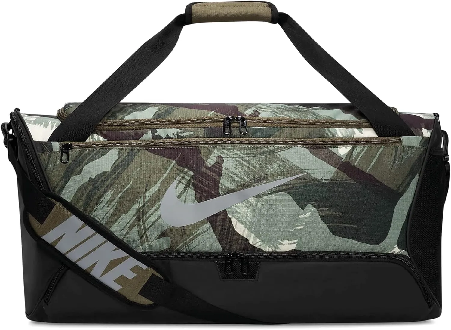 Nike Brsla-9.5 AOP FA22 Bag Medium Olive/Black/Particle Gr One Size