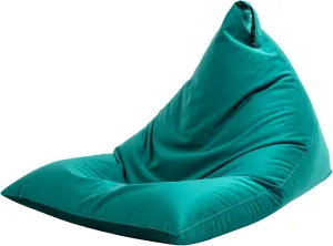 Nobildonna 4ft Bean Bag Chair Cover (No Filler) for Adults, 400L Extra Large Premium Velvet Beanbag Chair Cover, Washable Beanbag Without Filling Ultra Soft Triangular Lazy Sofa Cover (Dark Green)