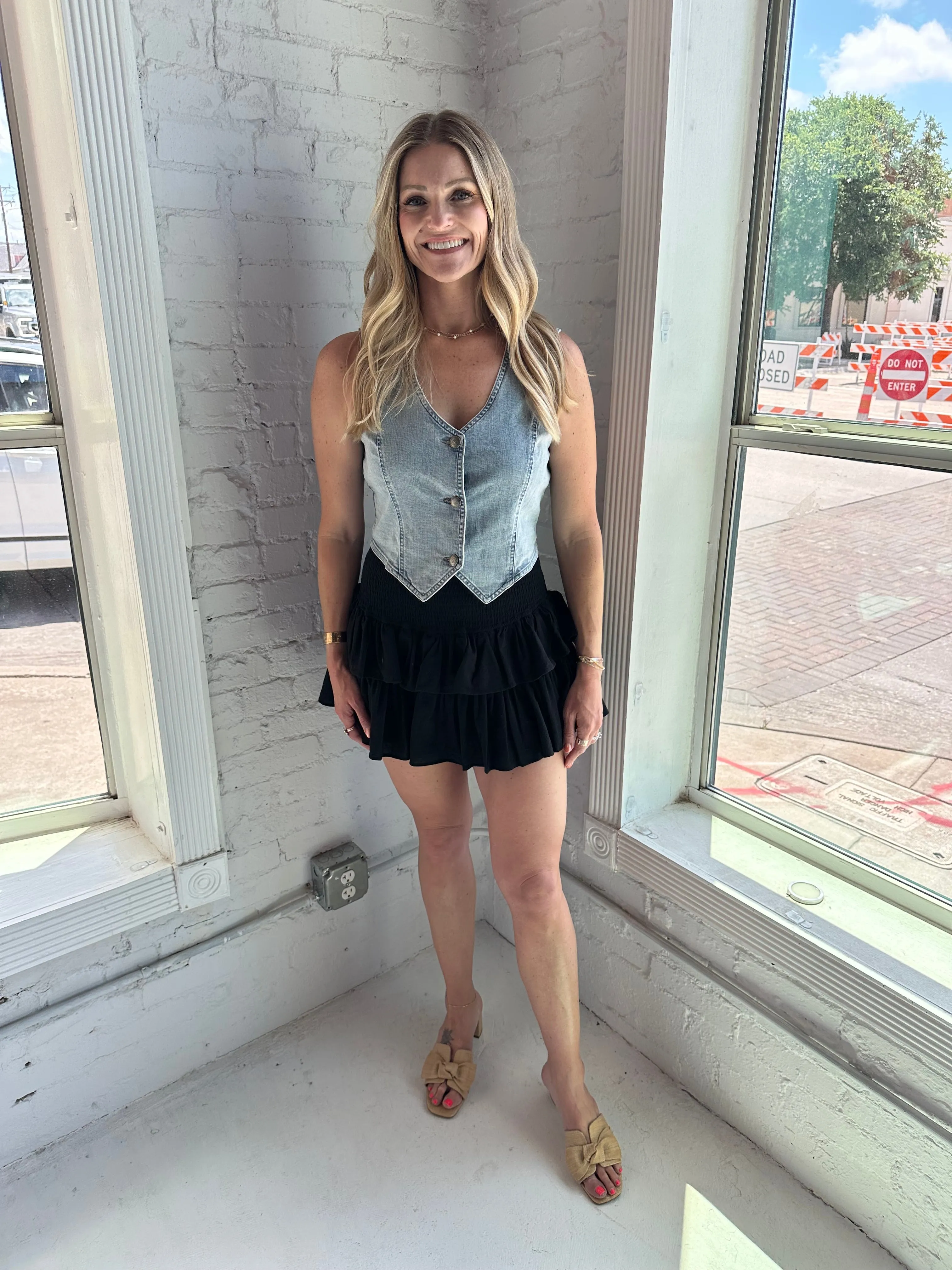 Norris Denim Vest Zurie