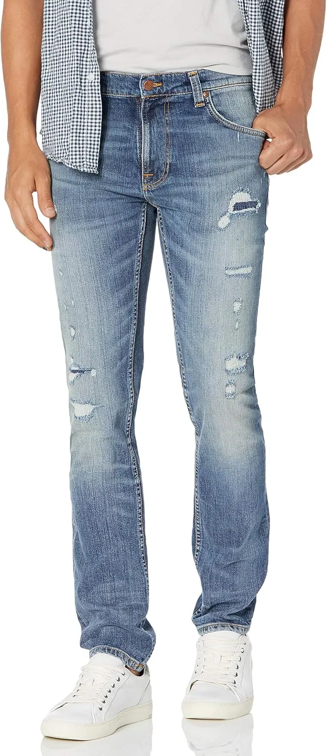 Nudie Jeans Men's Thin Finn Worn in Ecru