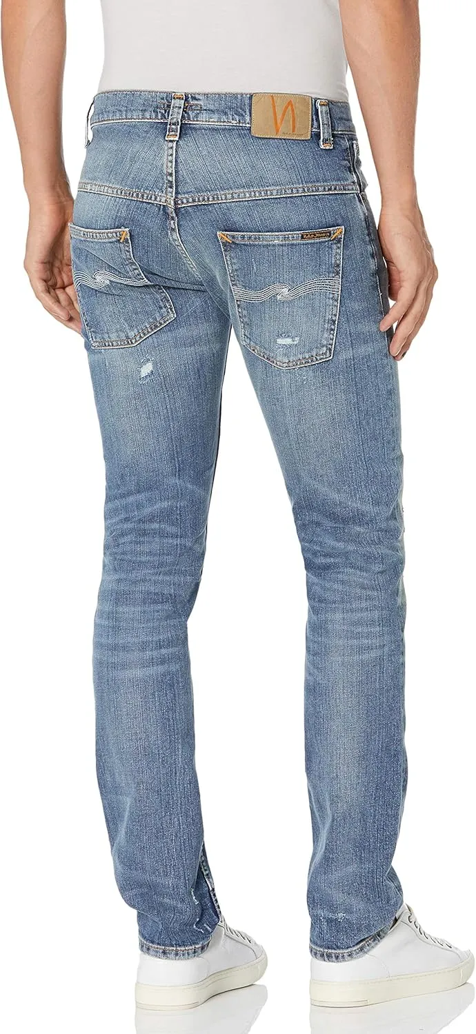 Nudie Jeans Men's Thin Finn Worn in Ecru