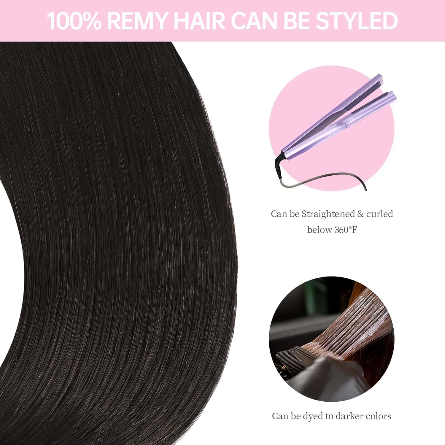 Off Black Tape in Hair Extensions Human Hair,20 inches Natural Black Human Hair Extensions,Seamless Invisible Straight Silky Skin 20 Pcs 50g Tape ins #1B