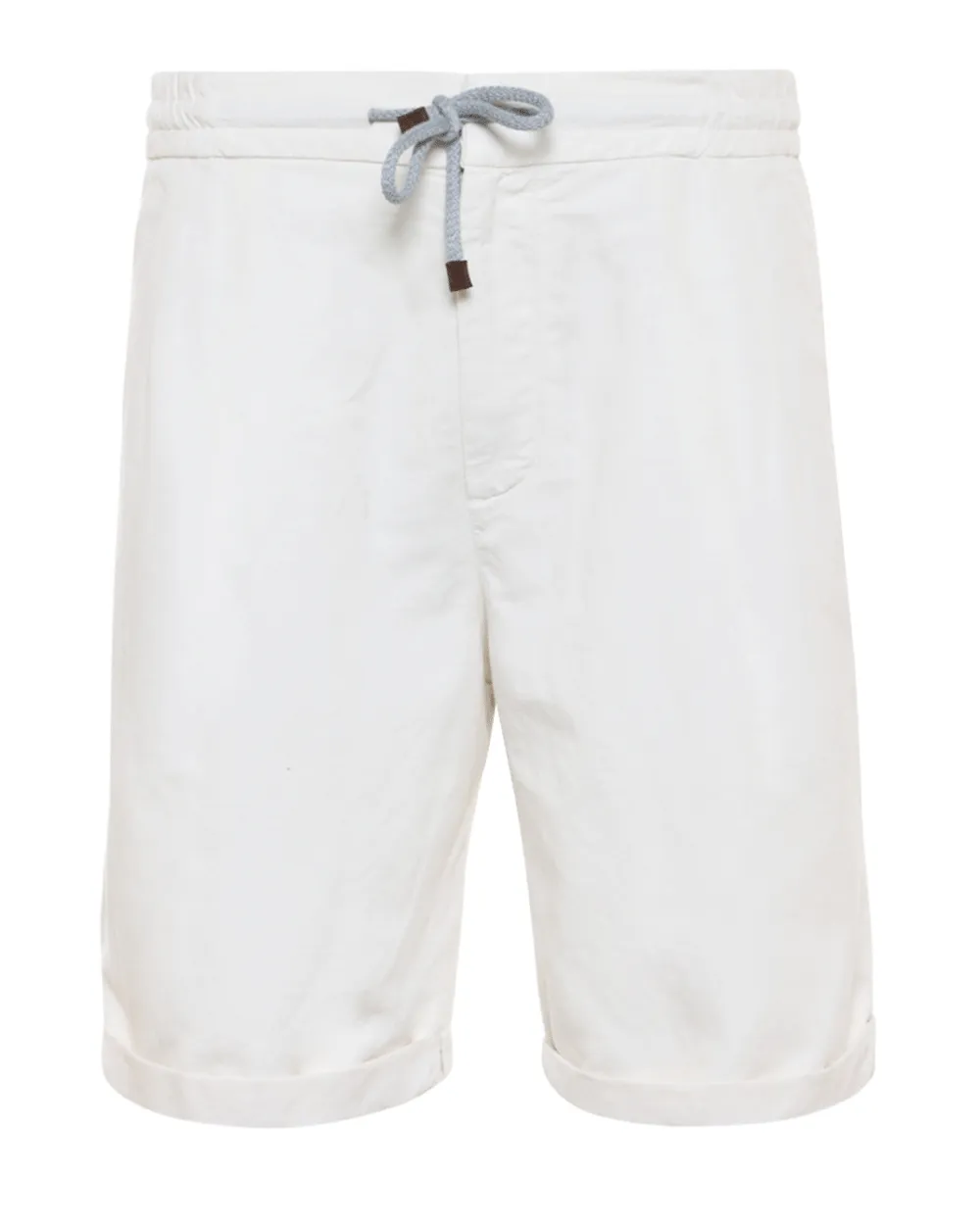 Off White Linen Blend Bermuda Short