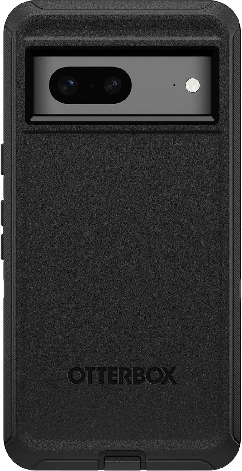 OtterBox Google Pixel 7 Defender Series Case - Black, Rugged & Durable, with Port Protection, Includes Holster Clip Kickstand