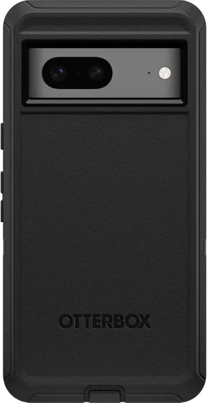 OtterBox Google Pixel 7 Defender Series Case - Black, Rugged & Durable, with Port Protection, Includes Holster Clip Kickstand