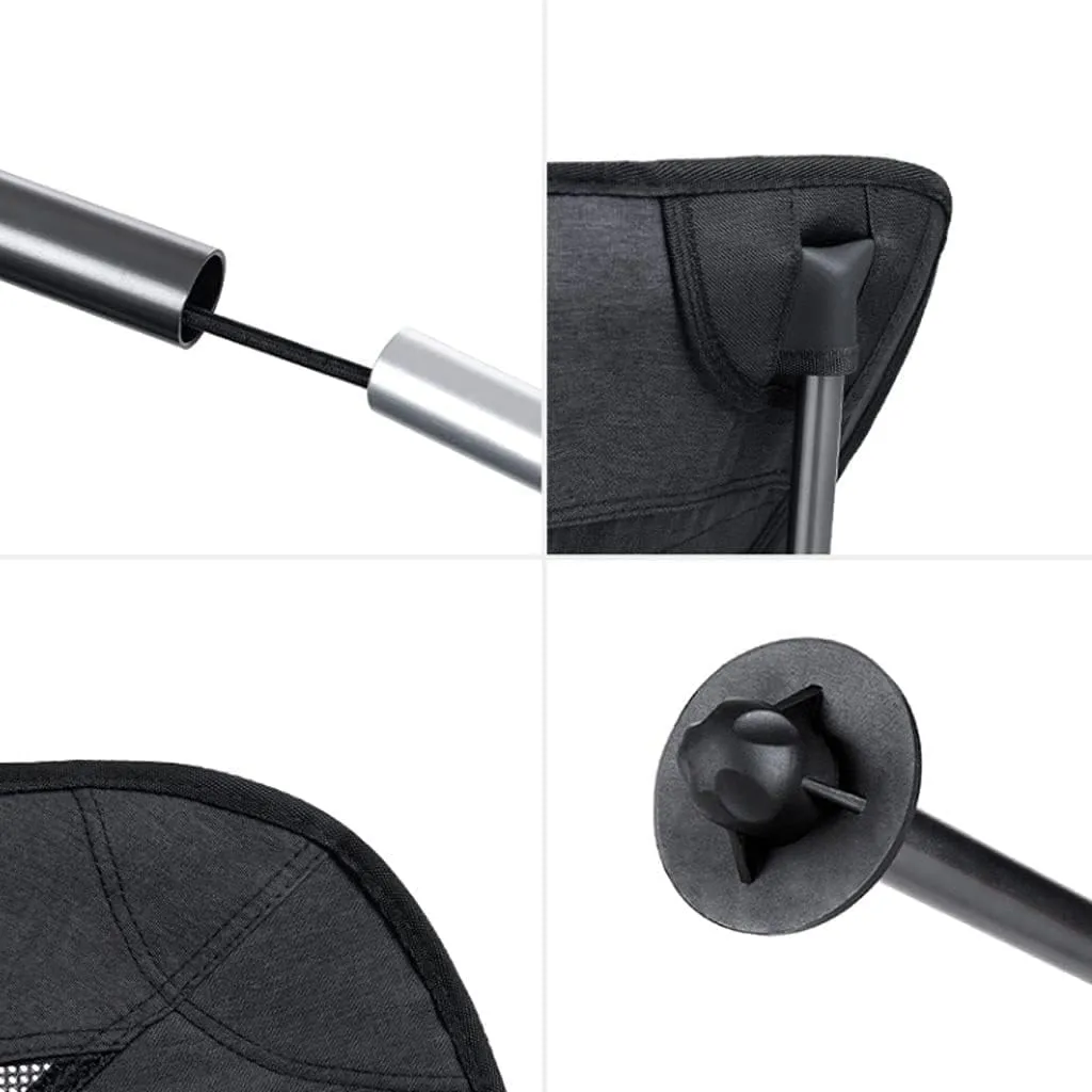 Outdoor Chair Folding Camping Portable Ultra-Light Aluminum Alloy Beach Comfortable High Backrest Foldable