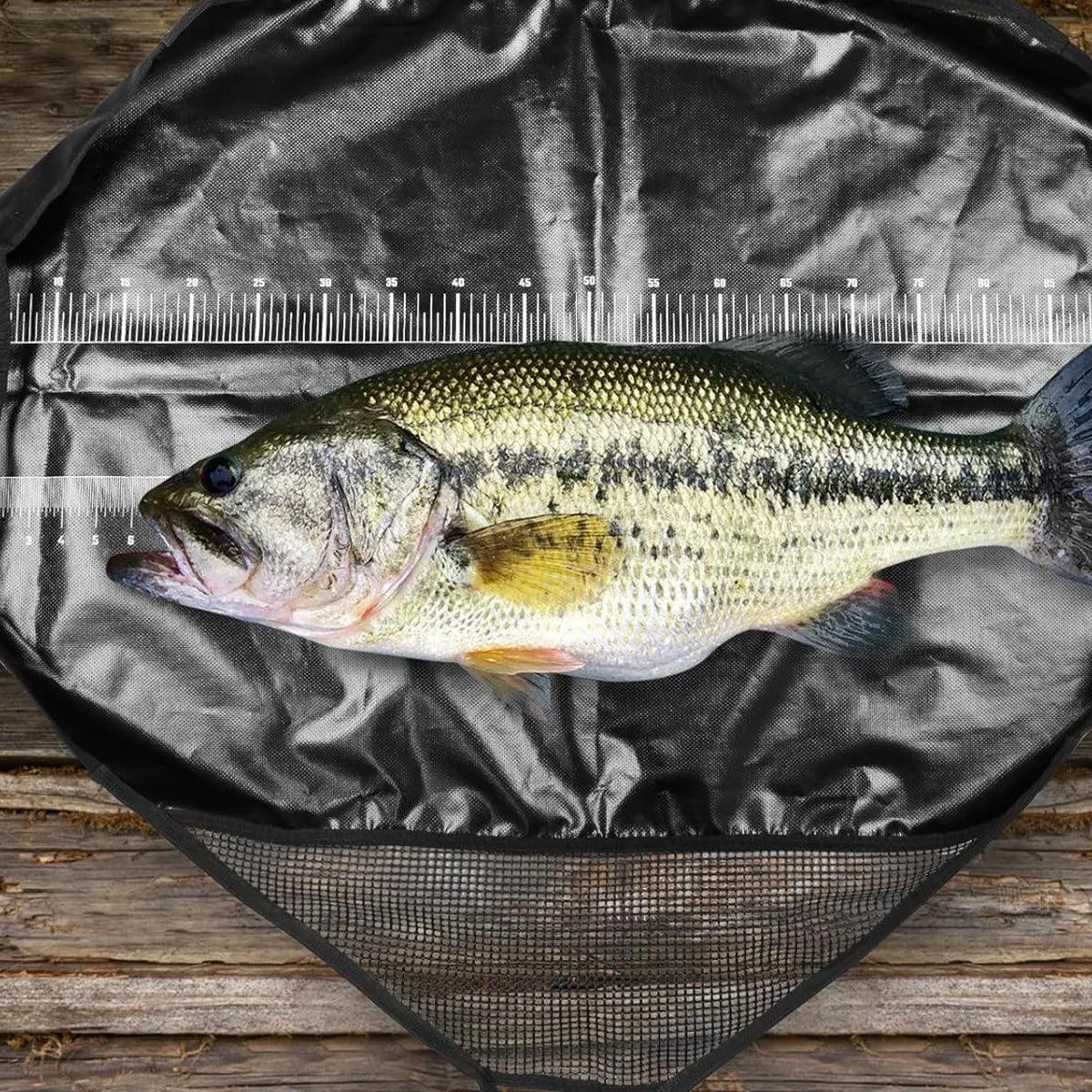 Outdoor Fishing Bag Folding Mesh Storage Bag Anti Running Fishing Gear Outdoors