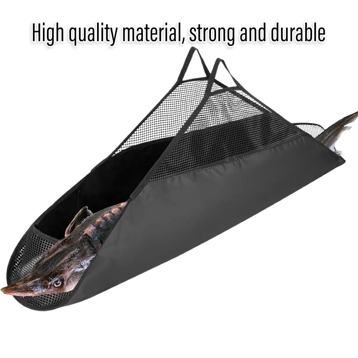 Outdoor Fishing Bag Folding Mesh Storage Bag Anti Running Fishing Gear Outdoors