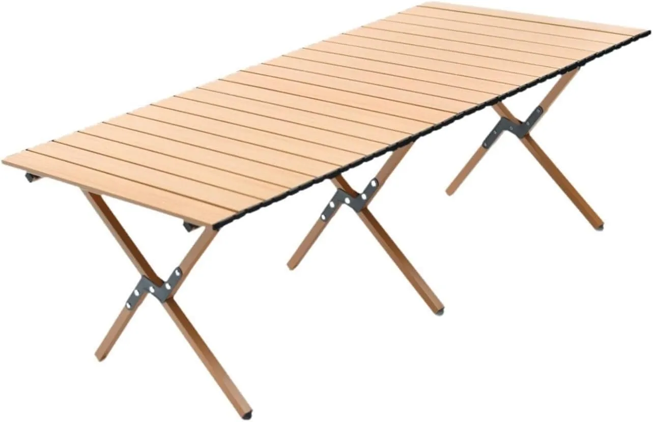 Outdoor Folding Table Desk Camp Table Ultralight Stable Roll up Camping Table with Carry Bag for Travel Balcony Garden Hiking Outdoor camping table Portable camping table Hiking camping table