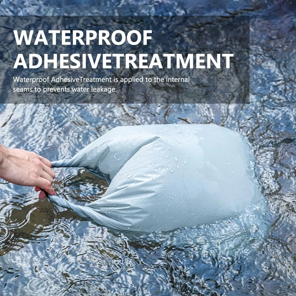 Outdoor Water proof Dry Bag - Silicon Coated Nylon, Ideal for Camping, Drifting, Hiking, Swimming, Rafting, Kayaking, River Trekking - Dampproof Clothes Storage Bag (Green-L)