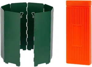 Outdoor Windshield, Camping Stove Windscreen, Grill Cooker Folded Stove Wind Shield Wind Screen for Backyard, BBQ, Hiking