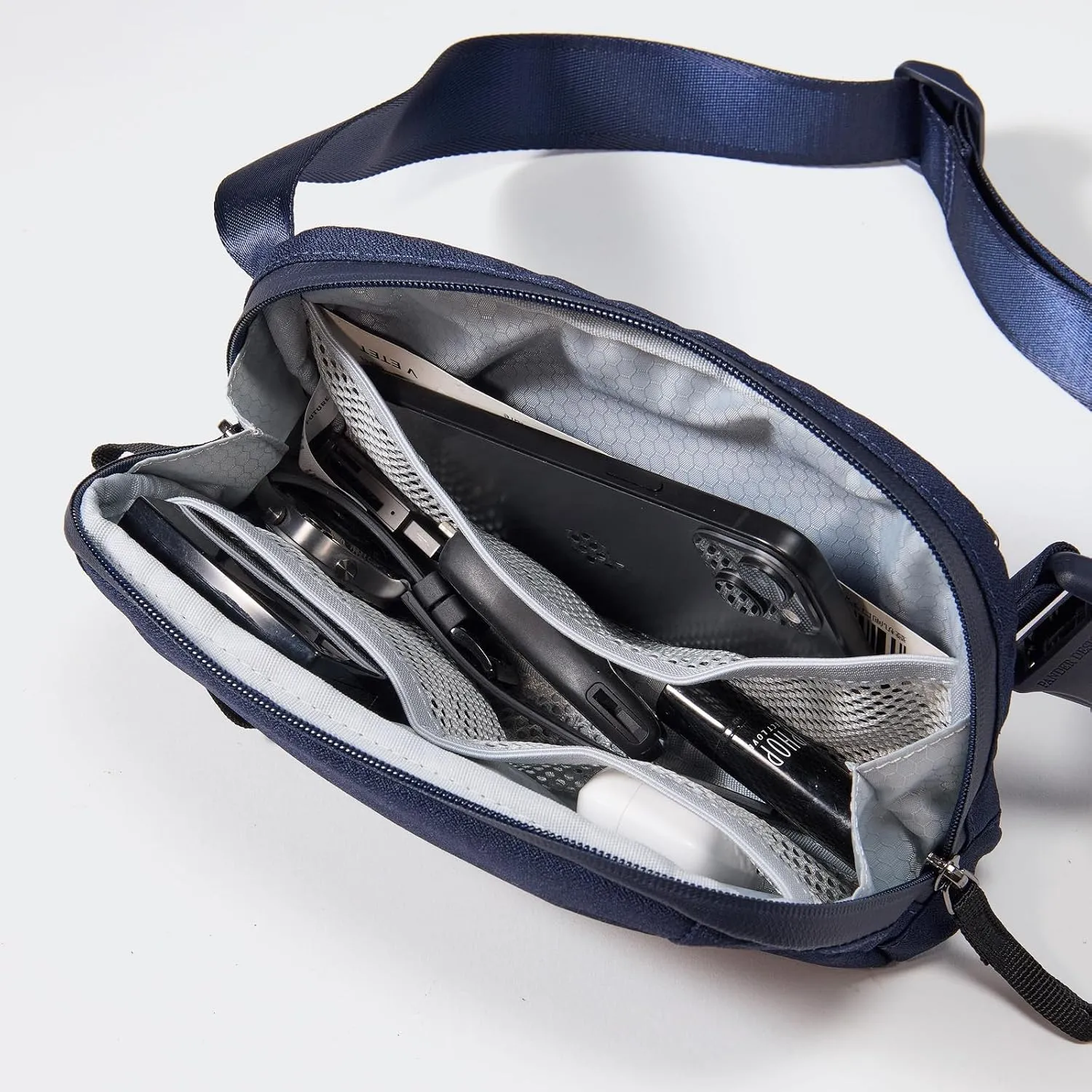 Pander Crossbody Sling Bag for Travel, Outdoor, and Everyday Use – Adjustable Strap, Lightweight Shoulder Bag, Navy