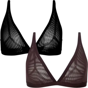 Parade Women's Silky Mesh Plunge Bralette: Available in Multi Packs