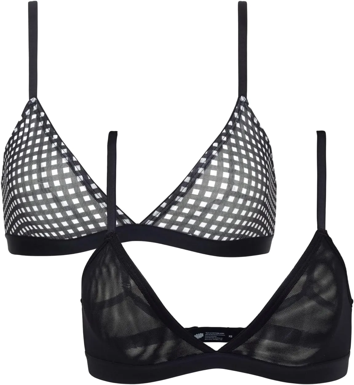 Parade Women's Silky Mesh Triangle Bralette: Available in Multi Packs