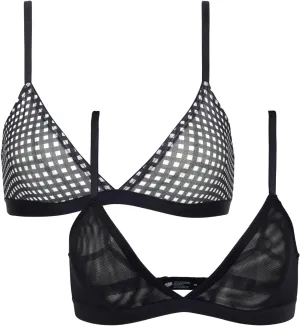 Parade Women's Silky Mesh Triangle Bralette: Available in Multi Packs