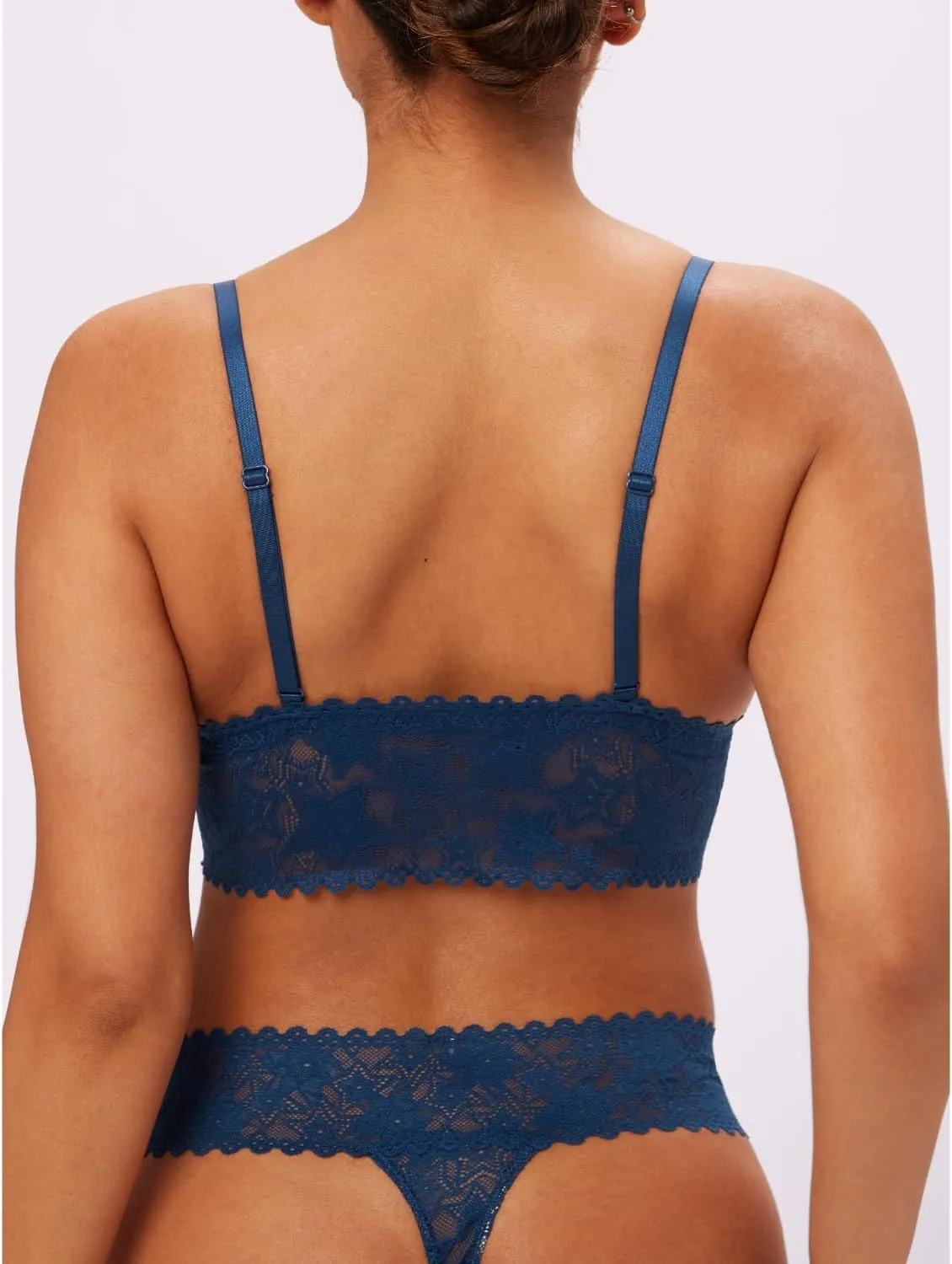 Parade Women's Star Lace Longline Triangle Bralette: Available in Multi Packs
