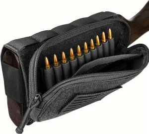 PETAC GEAR Tactical Buttstock Rifle Stock Pack/Adjustable Shell Holder Cheek Rest Pouch for Long Action …