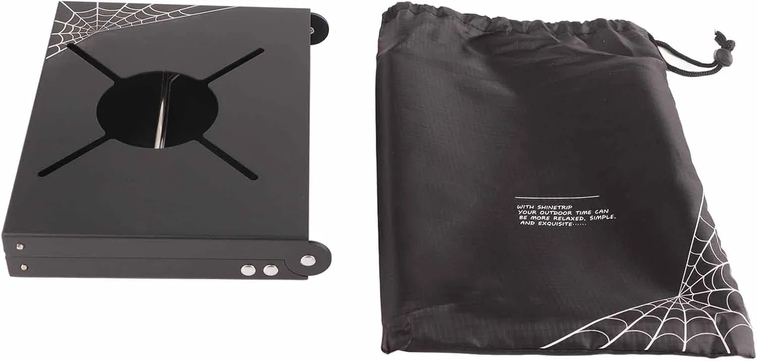 Picnic Table Aluminum Alloy Foldable Portable Mini Camping Stove Table with Storage Bag for Outdoor