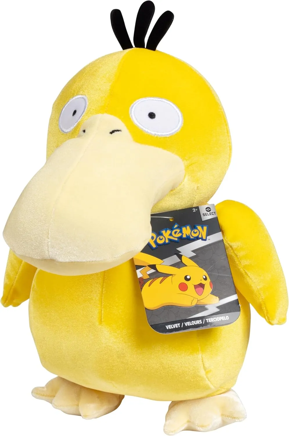 Pokémon 8" Psyduck Plush - Officially Licensed Velvet Edition - Authentic Quality Soft Stuffed Animal Toy Figure - Gift for Kids, Boys, Girls - 2 