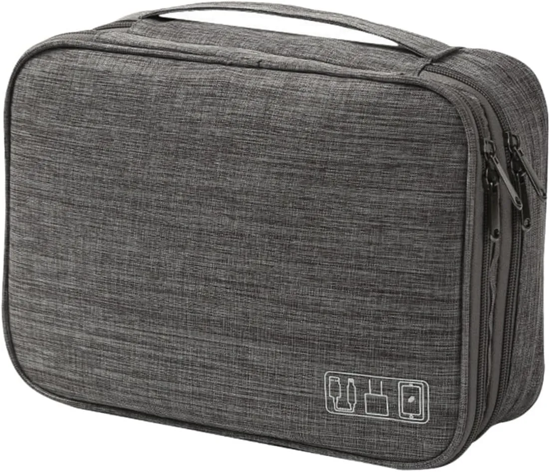 Portable Duffle Bag for Travel Foldable Duffle Data Cable Organizer Store Earphones Chargers Digital Accessories