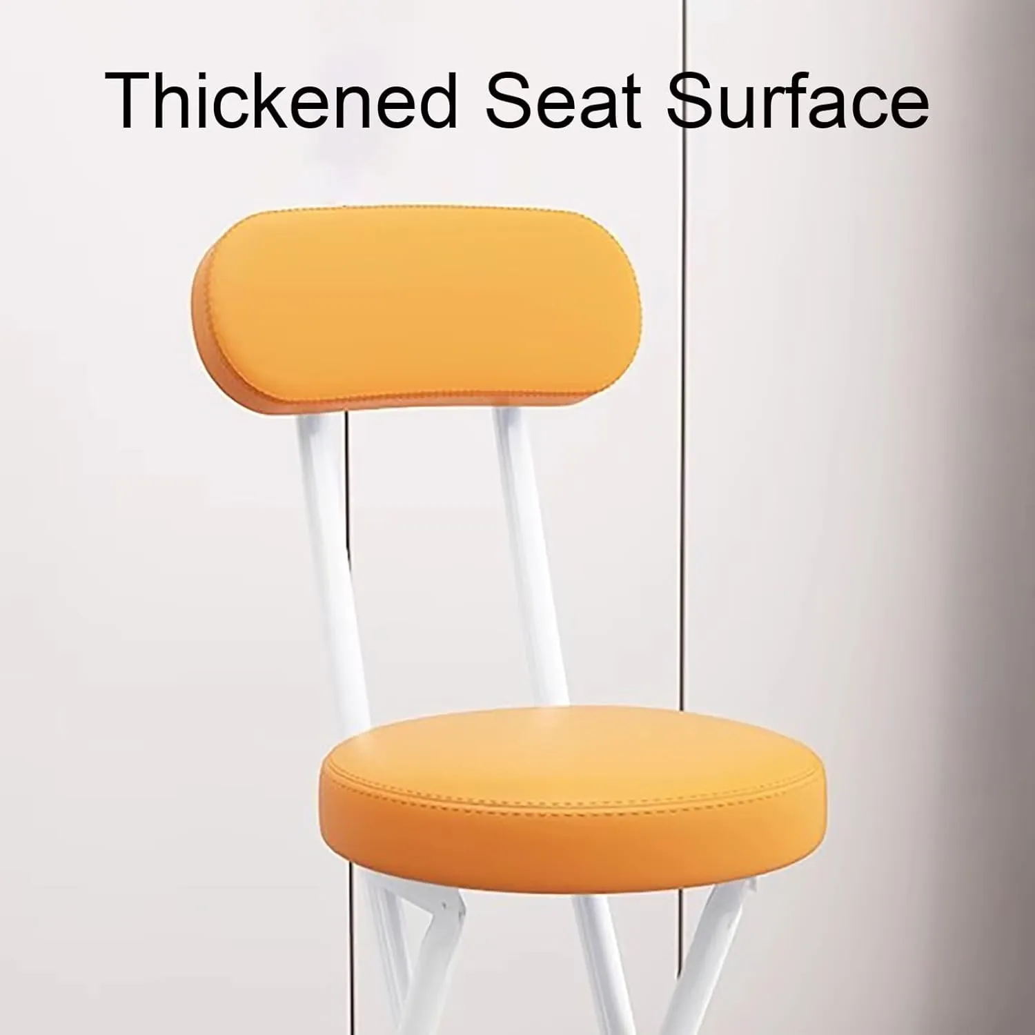 Portable Folding Chairs, Foldable Bar Stool, Folding Chair with Cushioned Padded Leather, for Picnic Garden Party Outdoor(Green)