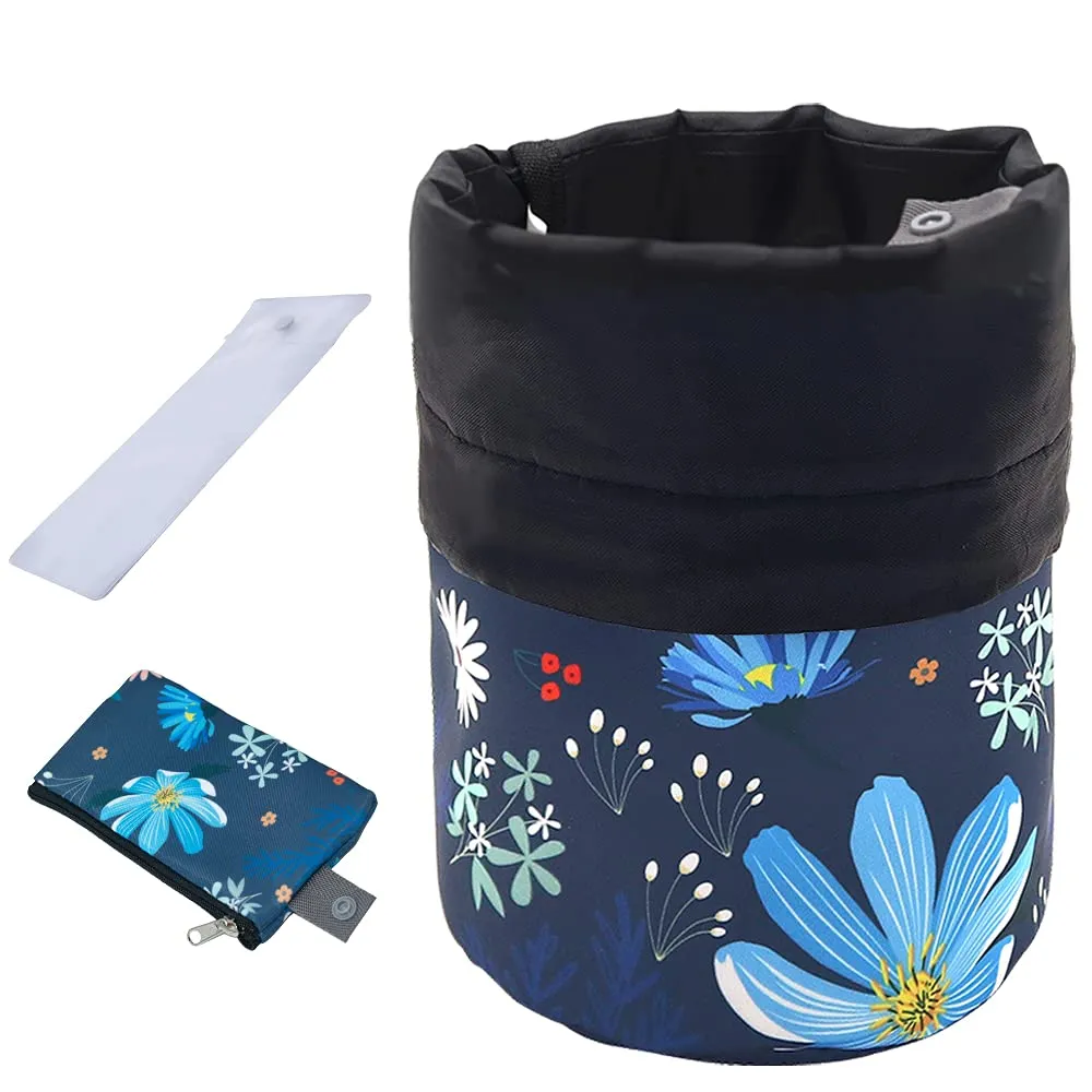 Portable Makeup Toiletry Cosmetic Travel Organizer Bag, Lightweight Multifunctional Large Drawstring Hanging Packing Bag for Women Girl Men