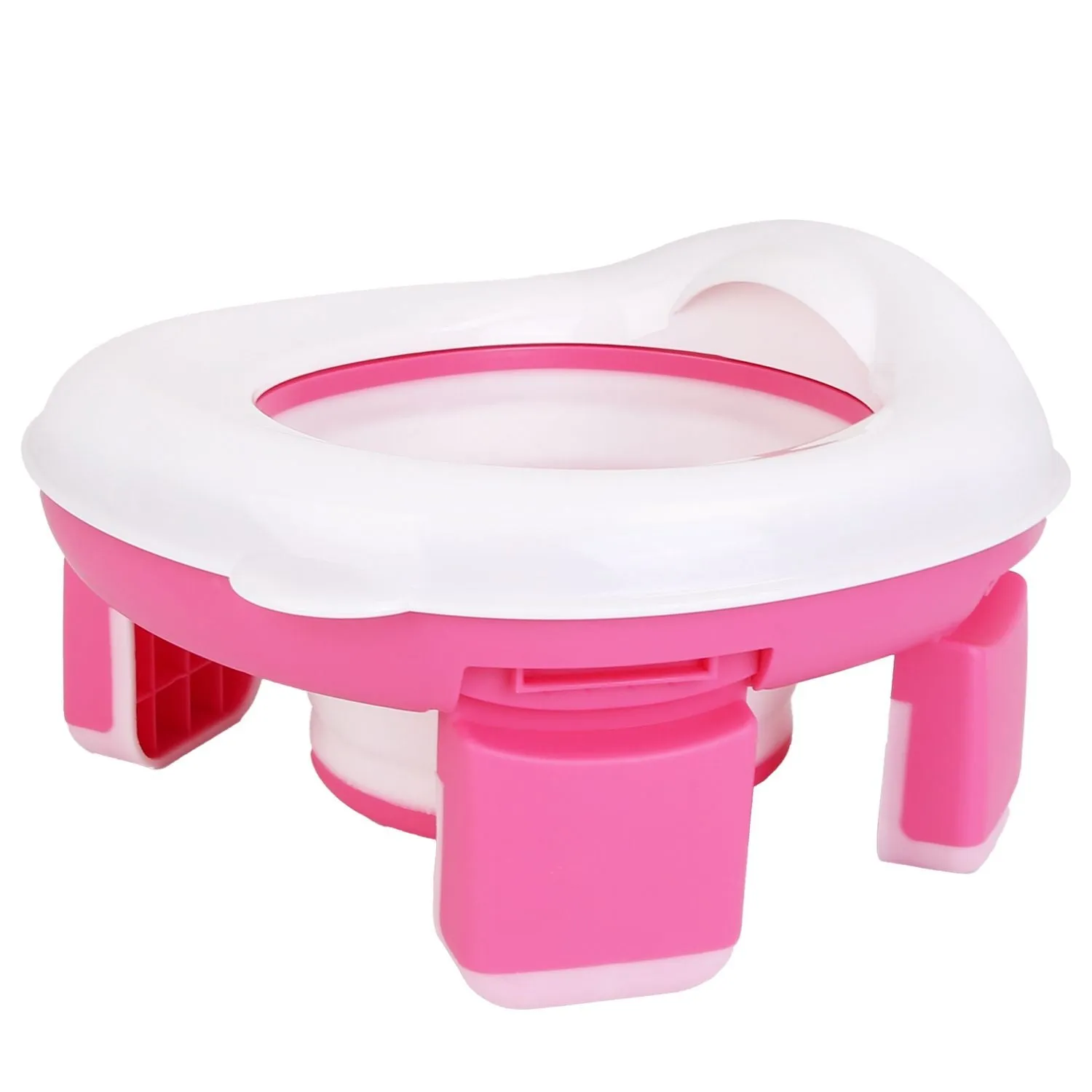 Portable Toddler Potty Toilet Foldable Potty Training Seat Cover with Splash Guard