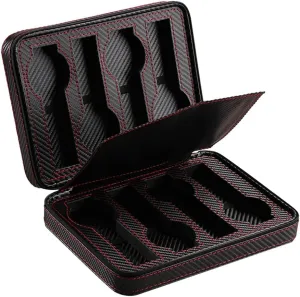 PU Leather Watch Box Case Carbon Fiber Travel Portable Storage Box Casket Gifts Boxes Watches Organizer Collection