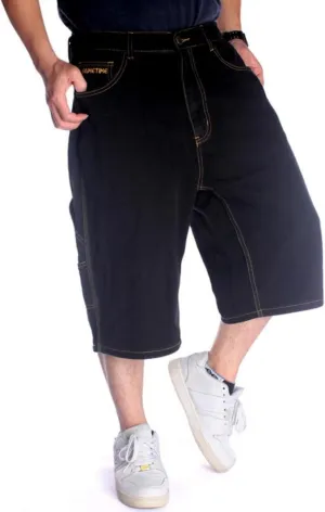 QBO Men's Cool Shorts Washed Jeans Denim Baggy Shorts